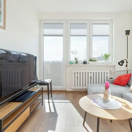 Апартаменты Sloneczny Z Pieknym Widokiem Balkon & Parking By Renters Сопот